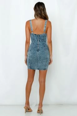 Hello Molly Fun And Games Dress Washed Blue