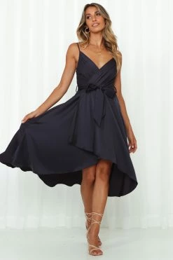 Hello Molly Formal Dresses Fuel To My Fire Midi Dress Navy