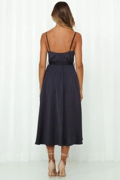 Hello Molly Formal Dresses Fuel To My Fire Midi Dress Navy