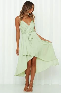 Hello Molly Fuel To My Fire Midi Dress Pistachio