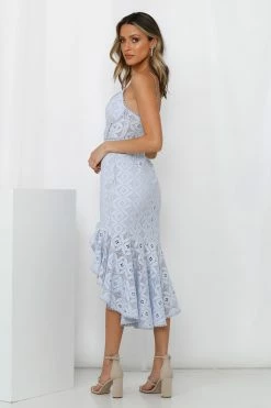 Hello Molly Back In The Habit Midi Dress Baby Blue