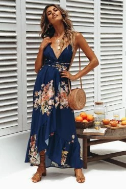 Hello Molly Seattle Love Maxi Dress Navy