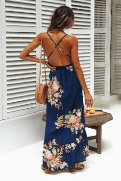 Hello Molly Seattle Love Maxi Dress Navy