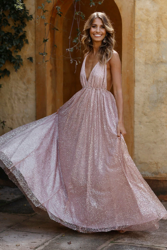 Discount โค๏ธ Hello Molly Perfect Places Maxi ๐ Dress Bronze ๐ 1 Hello Molly Perfect Places Maxi Dress Bronze